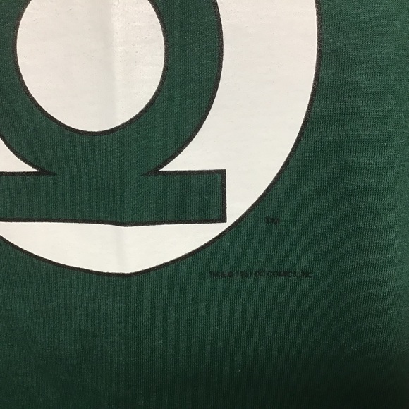 Green Lantern Logo T-Shirt - DC Comics 90s Vintage single Tee Graphitti NWOT SzL - Picture 3 of 9